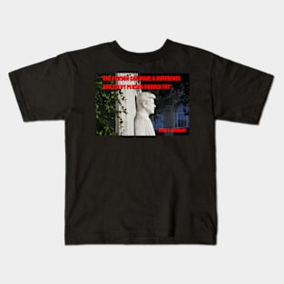 JFK memorail and saying Kids T-Shirt